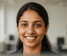 Bangalore hospital representative giving feedback for UPS rental service